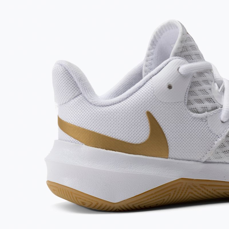 Nike Zoom Hyperspeed Court SE volleyball shoes white/gold 8