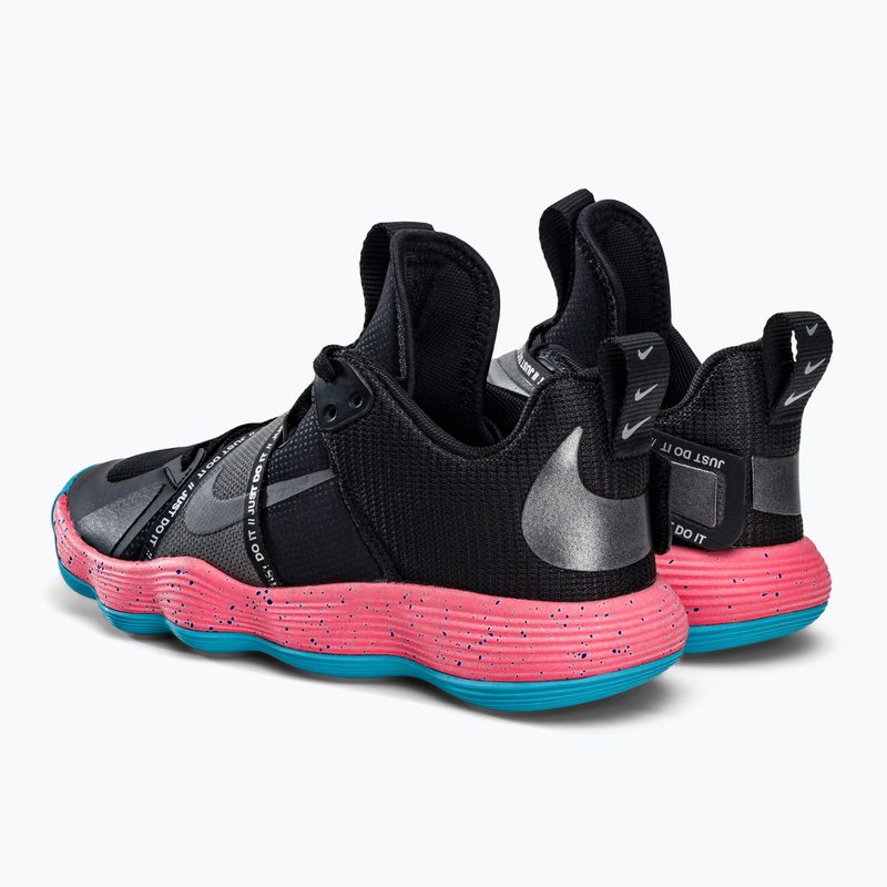 Nike React Hyperset SE volleyball shoes black/pink DJ4473-064 3
