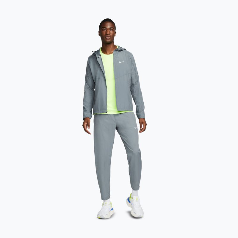 Men's running jacket Nike Repel Miler smoke grey/smoke grey 2