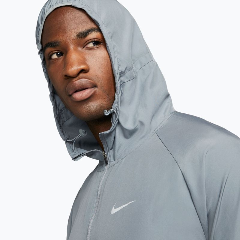 Men's running jacket Nike Repel Miler smoke grey/smoke grey 4