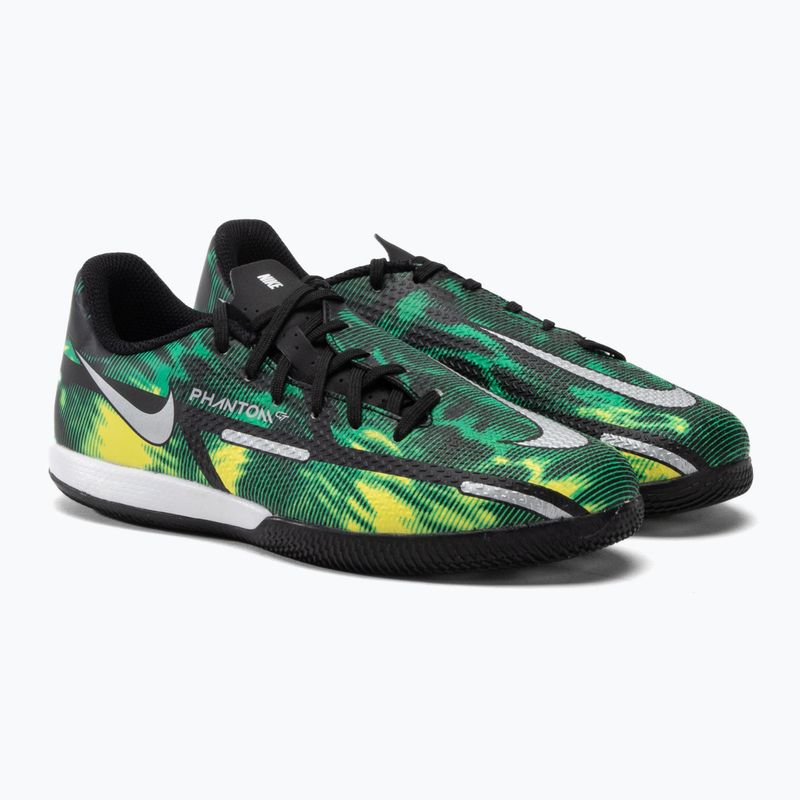 Nike Phantom GT2 Academy SW IC Jr children's football boots green DM0749-003 5