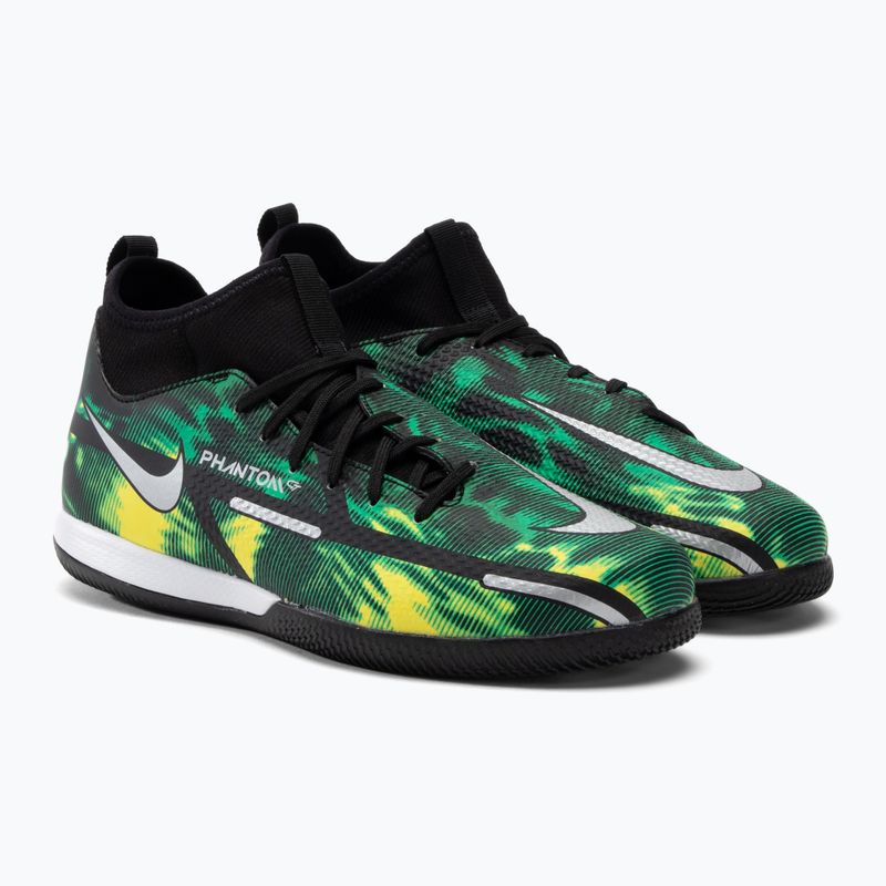 Nike Phantom GT2 Academy DF SW IC Jr children's football boots green DM0740-003 5