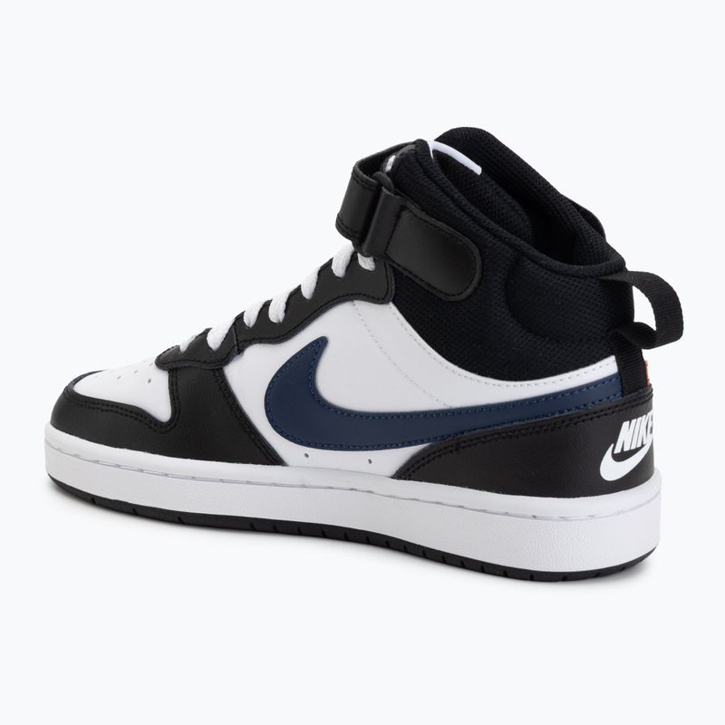 Children's shoes Nike Court Borough Mid 2 white/white/black/university red 3