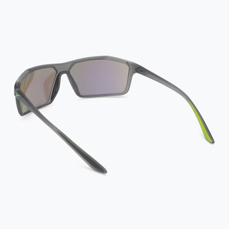 Men's Nike Windstorm matte dark grey/grey/green sunglasses 2