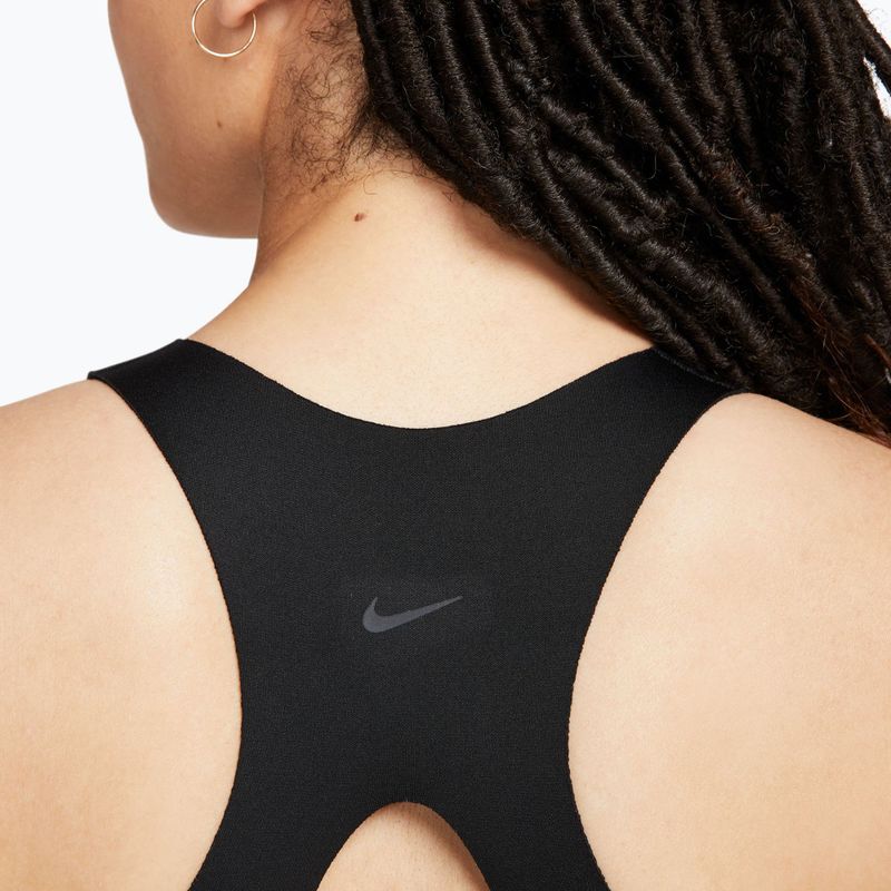 Training bra Nike Alpha High-Support Zip-Front black/black/dark smoke grey/dark smoke grey 7