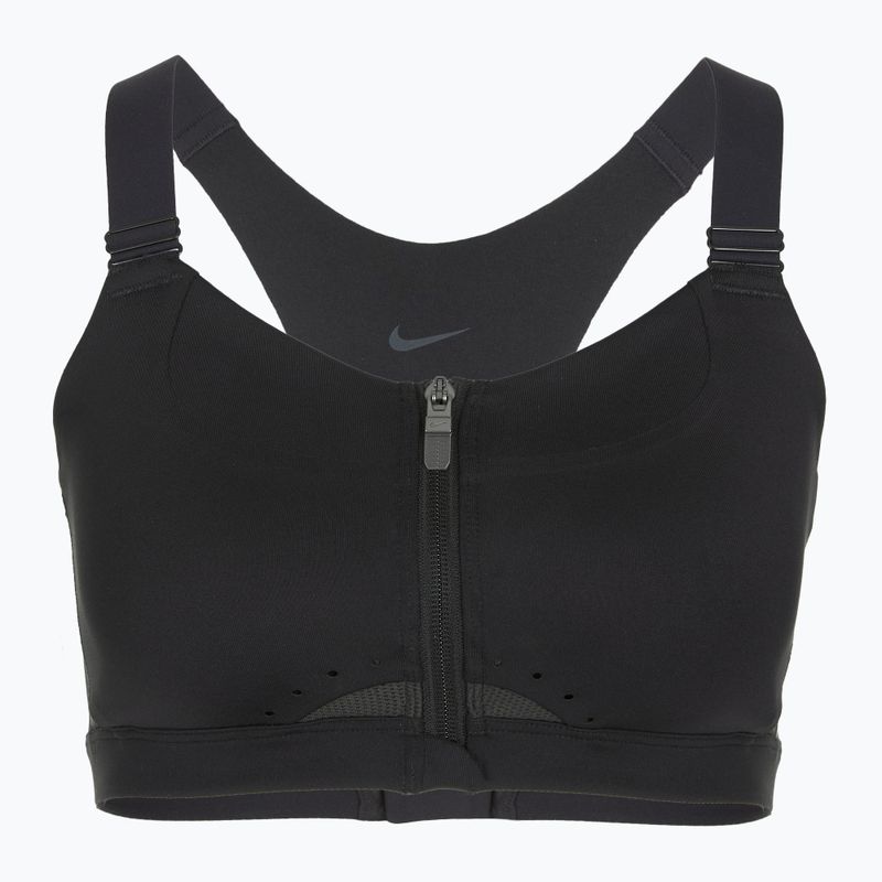 Training bra Nike Alpha High-Support Zip-Front black/black/dark smoke grey/dark smoke grey 8