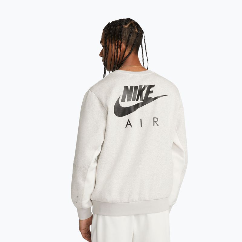 Men's sweatshirt Nike Air light iron ore/heather/phantom/black 3