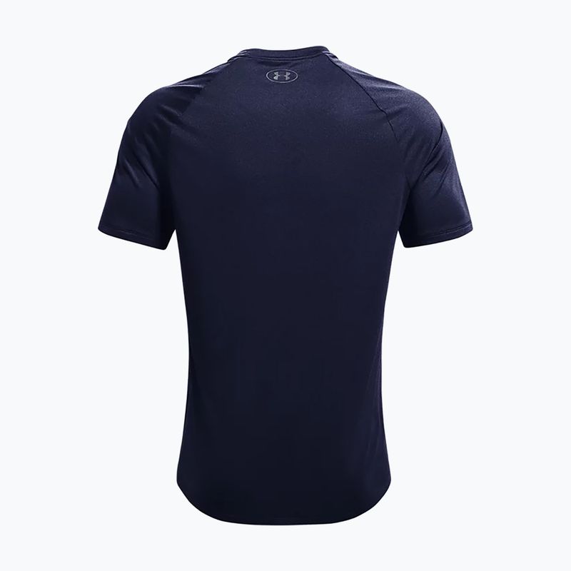 Under Armour men's training T-shirt UA Tech 2.0 SS Tee Novelty navy blue 1345317 6