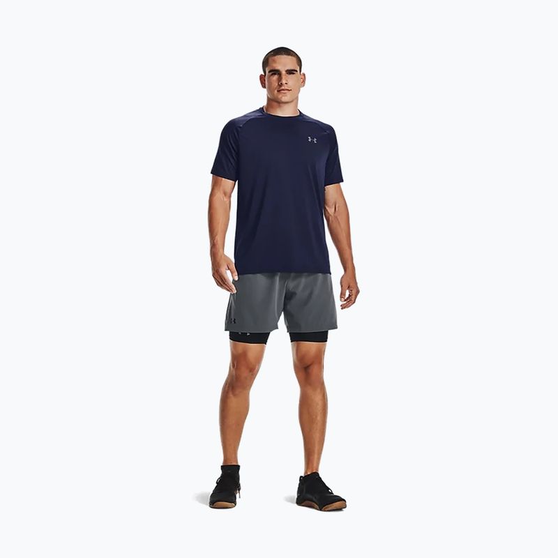 Under Armour men's training T-shirt UA Tech 2.0 SS Tee Novelty navy blue 1345317 2