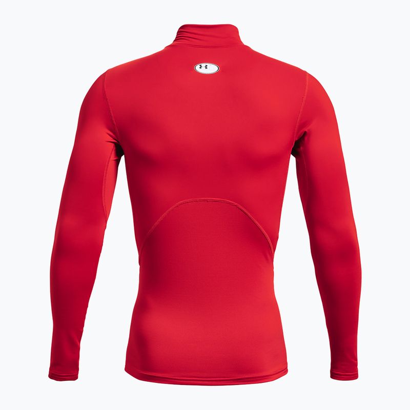 Men's training longsleeve Under Armour Comp Mock UA Armour red/white 2