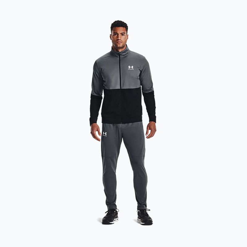 Under Armour men's Pique Track grey training sweatshirt 1366202 2