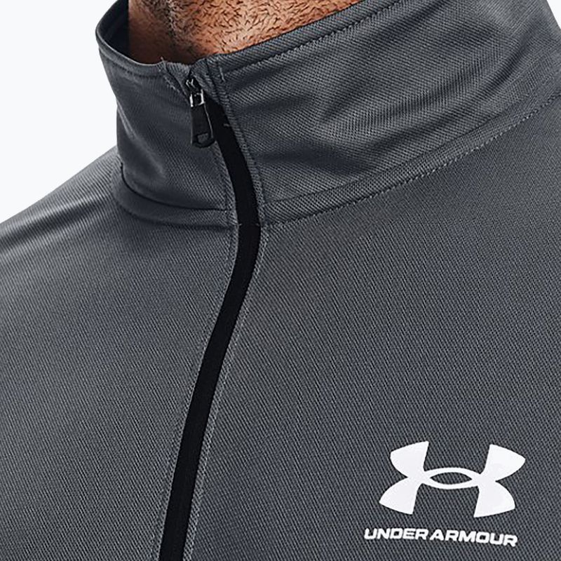 Under Armour men's Pique Track grey training sweatshirt 1366202 6