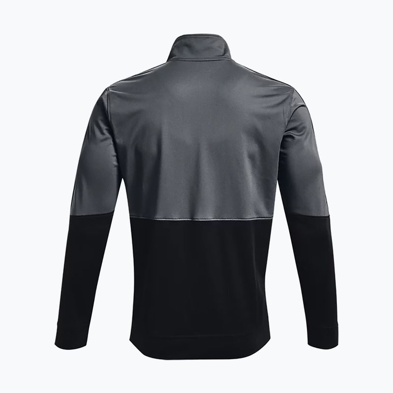 Under Armour men's Pique Track grey training sweatshirt 1366202 5