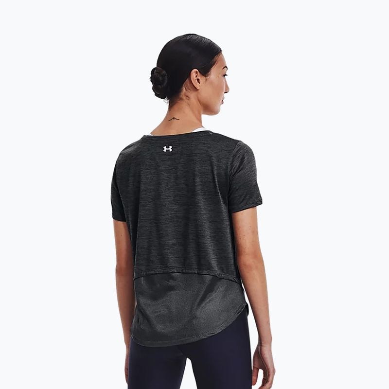 Under Armour UA Tech Vent SS women's training T-shirt black 1366129 3