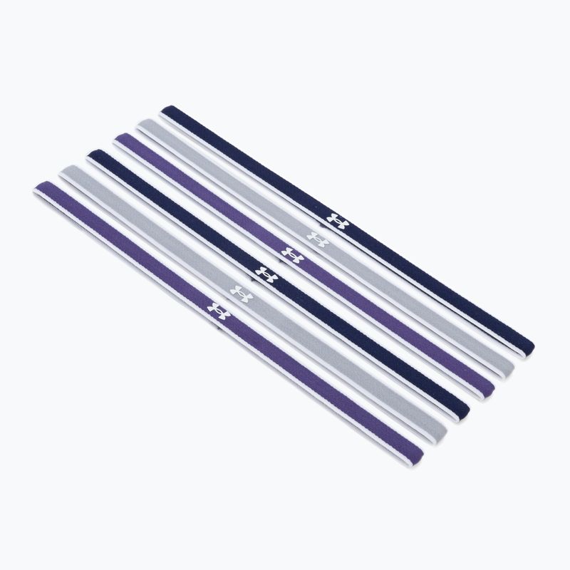 Under Armour Ua Mini Headbands 0.4" 6pcs navy blue-purple-grey 1286016-412