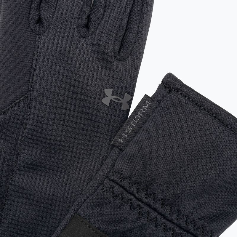 Under Armour Storm Fleece women's trekking gloves black/black/jet gray 4