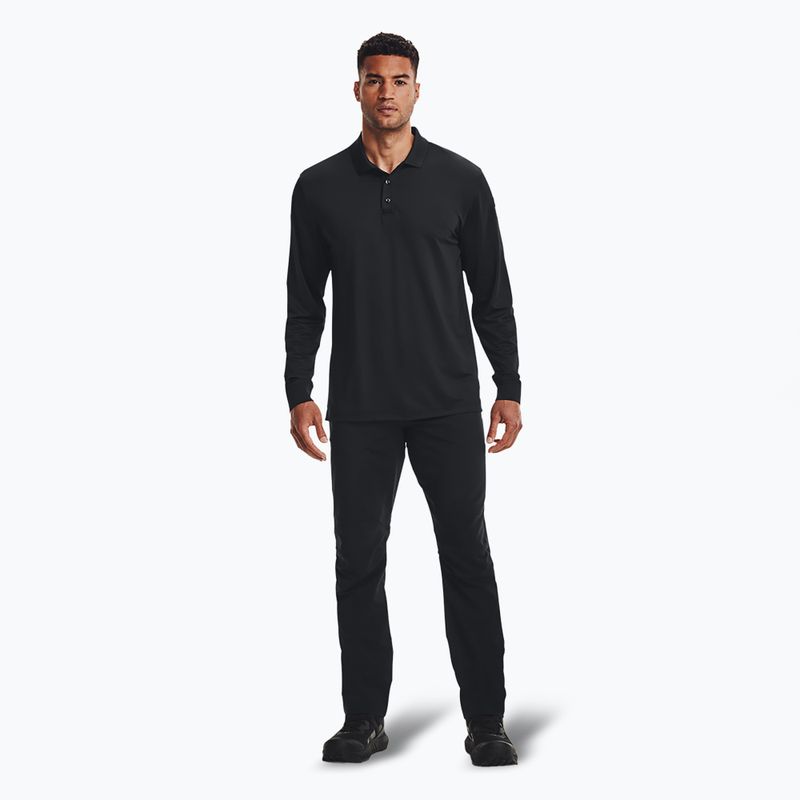 Men's Under Armour Tactical Performance Polo 2.0 longsleeve black/black 2