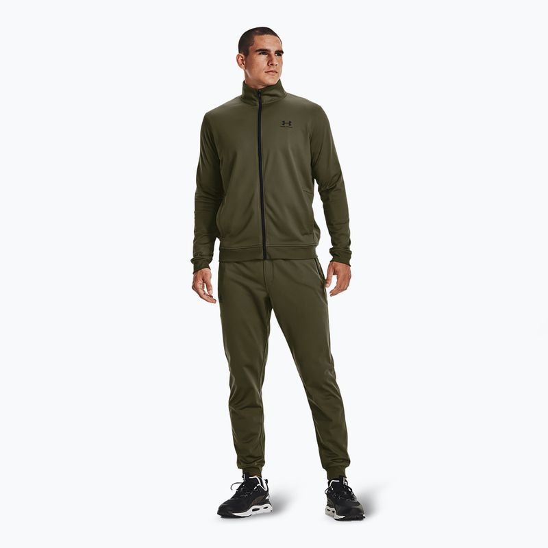 Men's trousers Under Armour Sportstyle Tricot Jogger marine od green / black 2