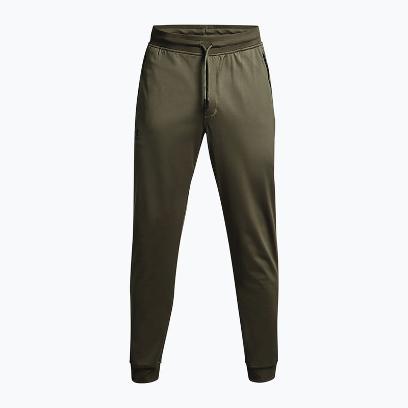 Men's trousers Under Armour Sportstyle Tricot Jogger marine od green / black 5