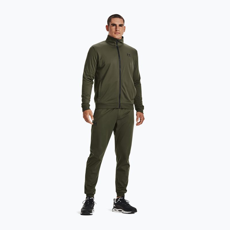 Men's sweatshirt Under Armour Sportstyle Tricot marine od green/marine od green/black 2