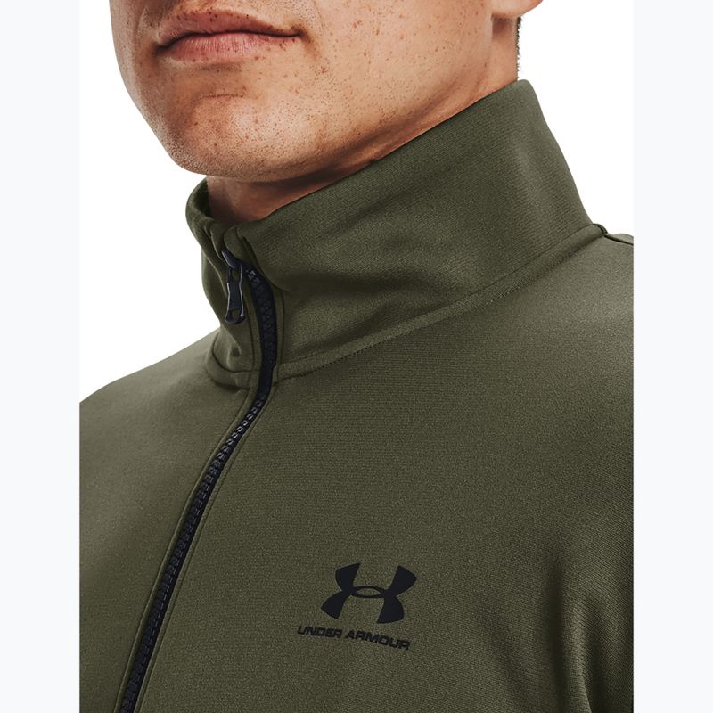 Men's sweatshirt Under Armour Sportstyle Tricot marine od green/marine od green/black 4