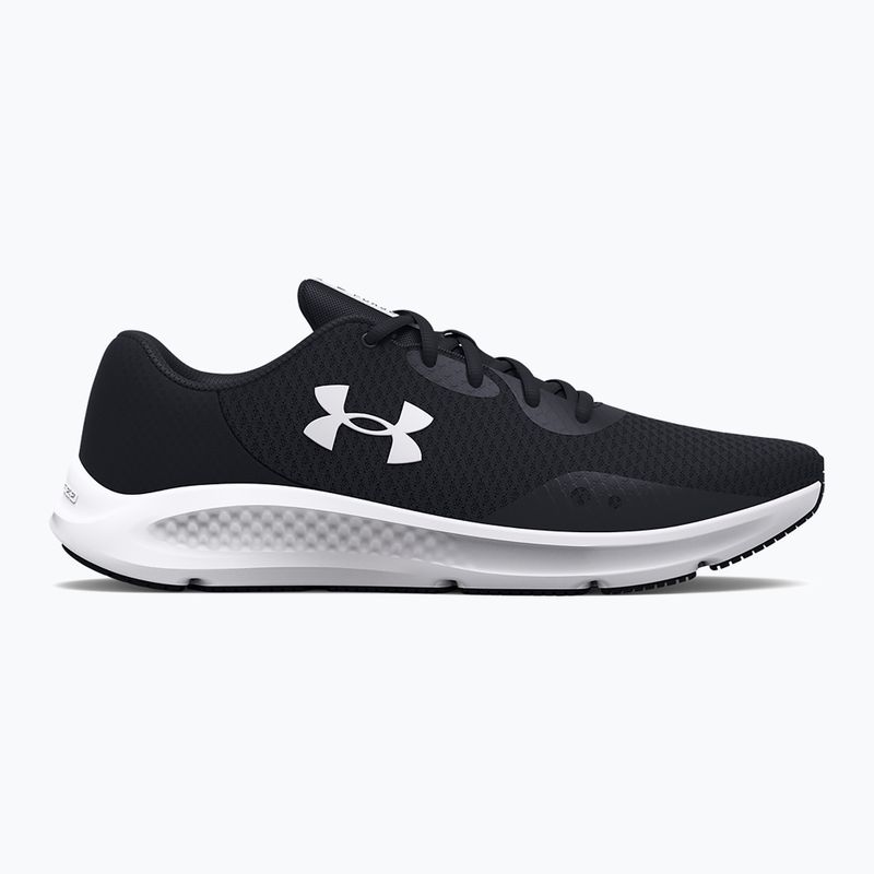 Under Armour Charged Pursuit 3 women's running shoes black/black/white 8