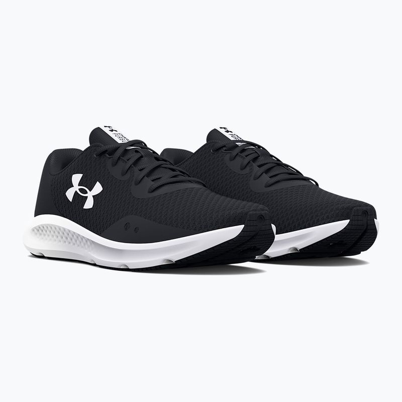 Under Armour Charged Pursuit 3 women's running shoes black/black/white 10