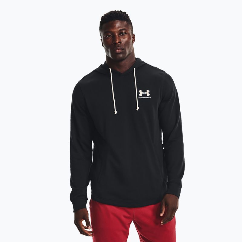 Men's Under Armour Rival Terry Lc Hd sweatshirt black/onyx white
