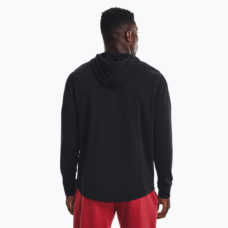 Men's Under Armour Rival Terry Lc Hd sweatshirt black/onyx white 3