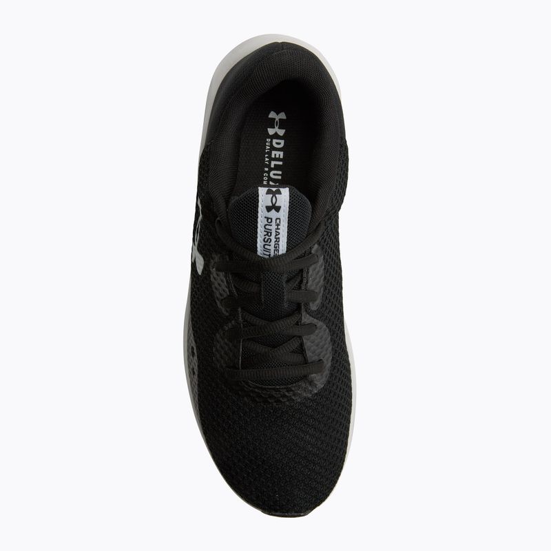 Under Armour Charged Pursuit 3 black/black/white men's running shoes 5