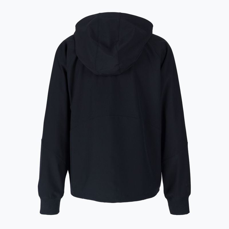 Under Armour Woven women's hooded jacket black and white 1369889 2