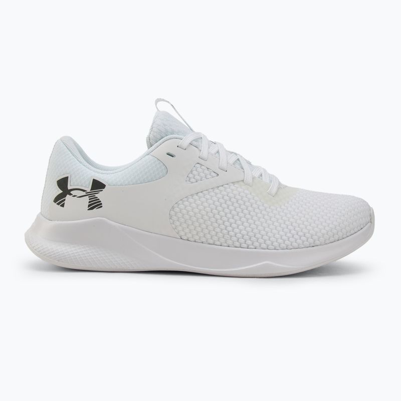 Women's training shoes Under Armour W Charged Aurora 2 white/white/metallic warm silver 2