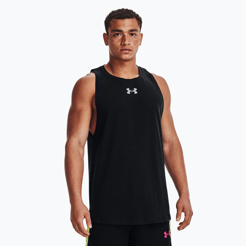 Under Armour Baseline Cotton Tank 003 men's basketball shirt black 1361901