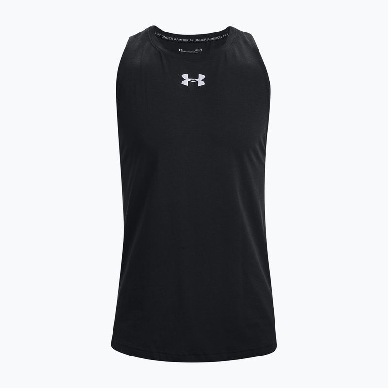 Under Armour Baseline Cotton Tank 003 men's basketball shirt black 1361901 5