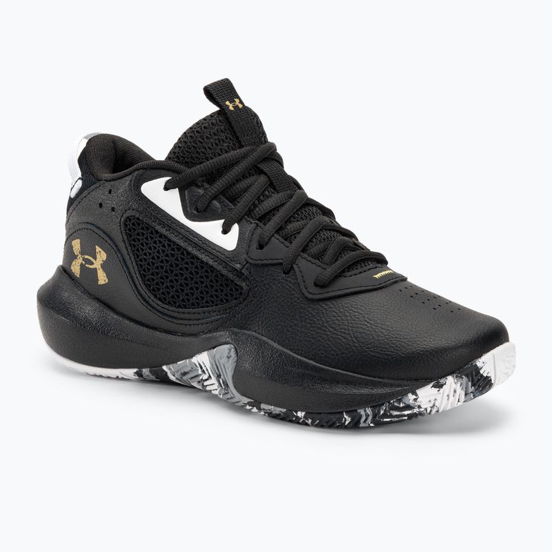 Under Armour Lockdown 6 basketball shoes black/black/metallic gold