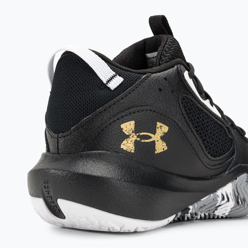 Under Armour Lockdown 6 basketball shoes black/black/metallic gold 9