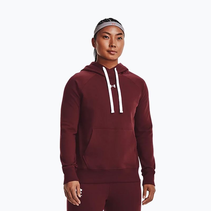 Women's Under Armour Rival Fleece Hb Hoodie maroon 1356317