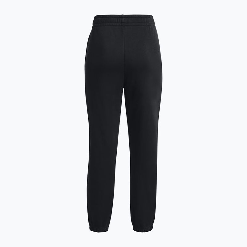 Under Armour Essential Fleece Joggers black/white women's training trousers 6