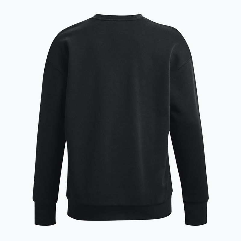 Under Armour Essential Fleece Crew black/white women's sweatshirt 6