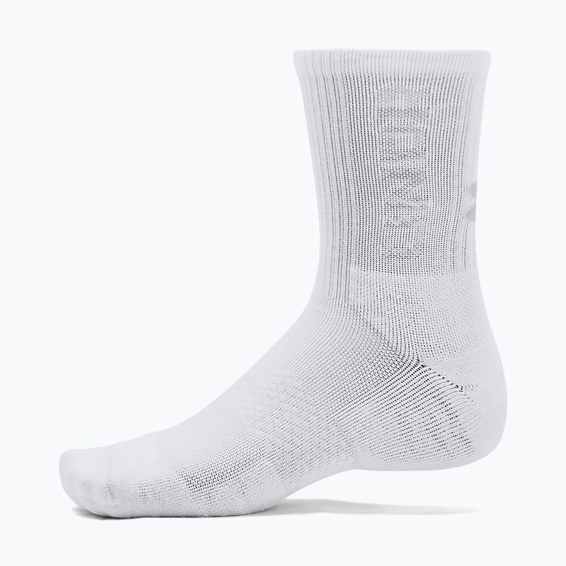 Under Armour 3-Maker Mid Crew socks 3 pairs white/white/mod gray 4