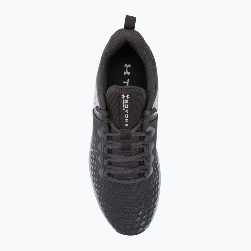Under Armour Charged Engage 2 men's training shoes black and white 3025527 6