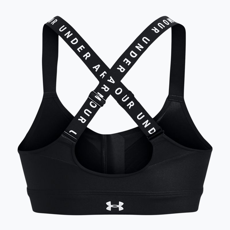 Under Armour Infinity High Bra Zip fitness bra black 1373860 2