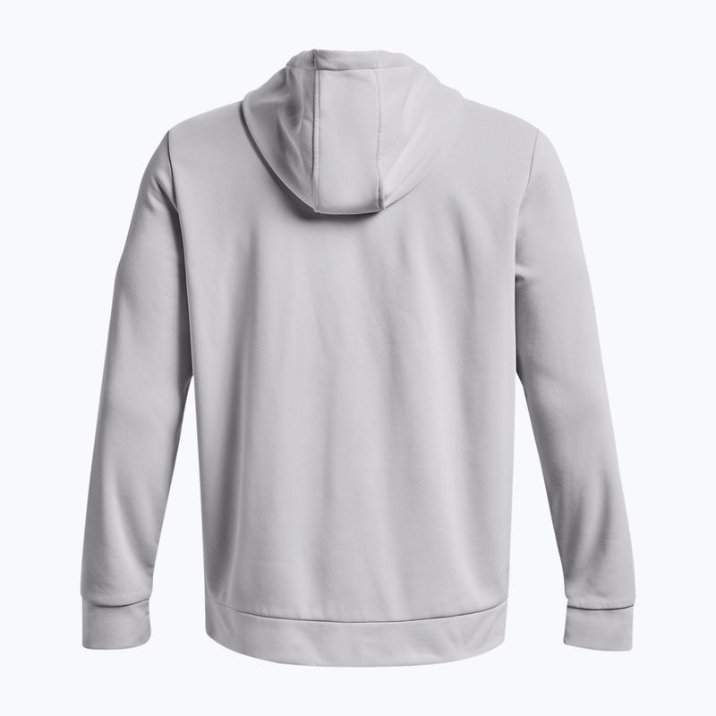 Men's Under Armour Armour Fleece Hoodie training sweatshirt grey 1373353-014 2
