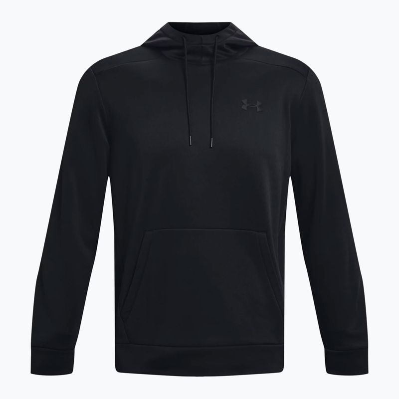 Under Armour Armour Fleece Hoodie men's training sweatshirt black 1373353-001 5