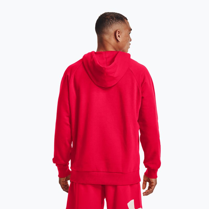 Men's Under Armour Rival Fleece Big Logo Hd hoodie red 1357093 3