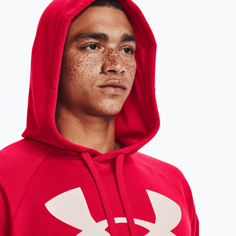 Men's Under Armour Rival Fleece Big Logo Hd hoodie red 1357093 4