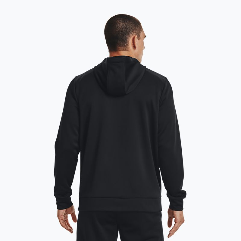 Men's sweatshirt Under Armour Fleece FZ Hoodie black/black 3