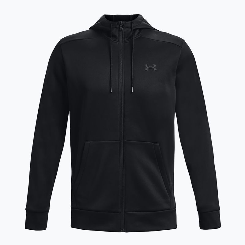 Men's sweatshirt Under Armour Fleece FZ Hoodie black/black 5