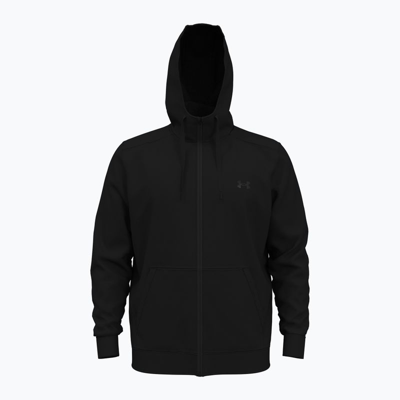 Men's sweatshirt Under Armour Fleece FZ Hoodie black/black 7