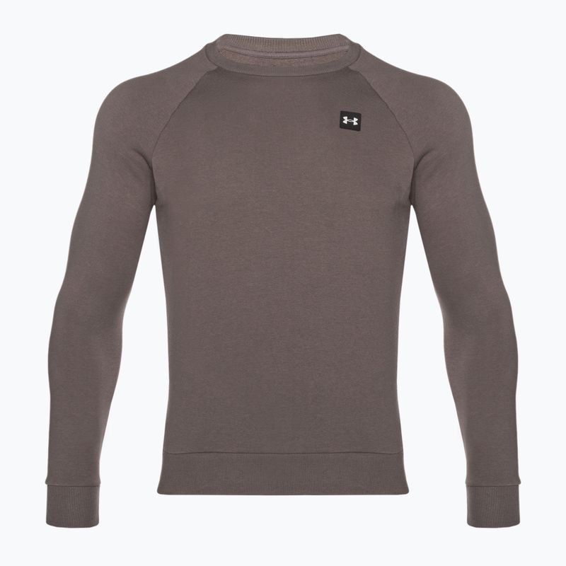 Men's Under Armour Rival Fleece Crew brown 5